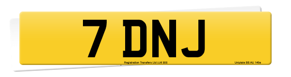 Registration number 7 DNJ